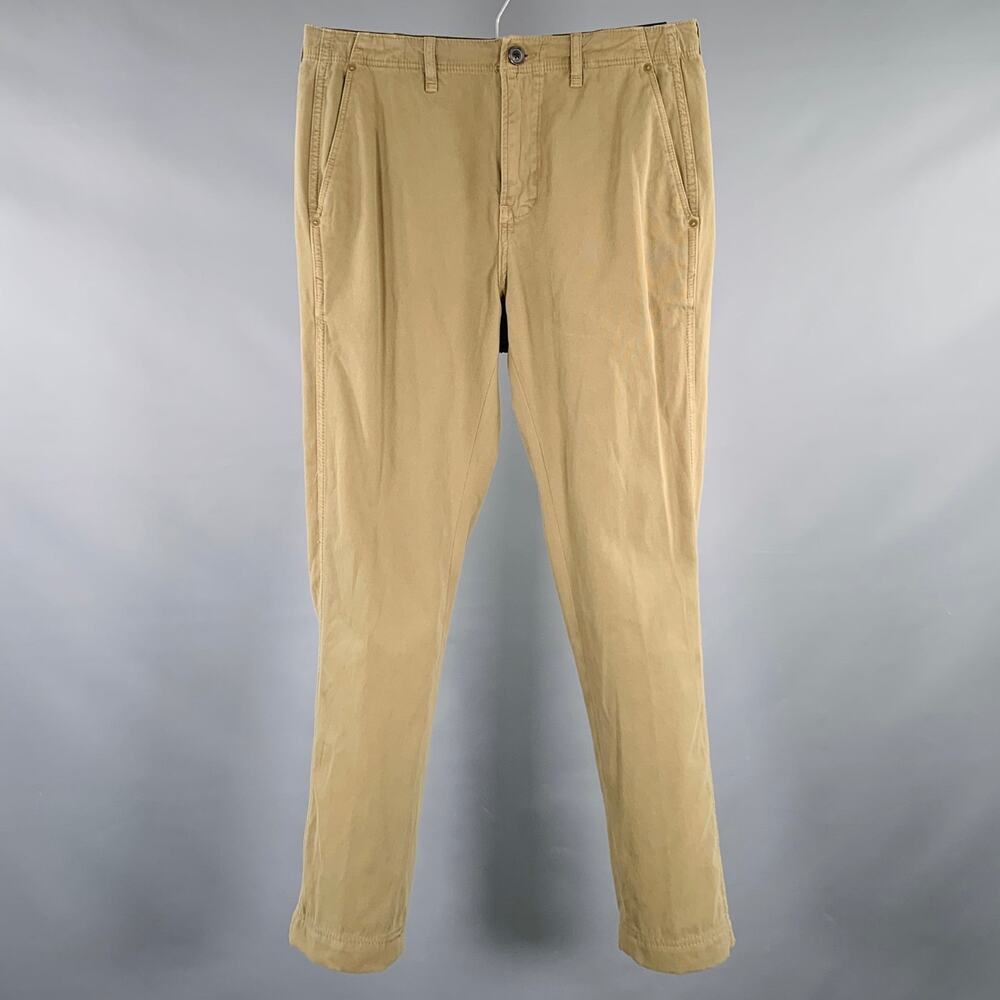 BILLY REID Size 29 Green Olive Cotton Flat Front Casual Pants